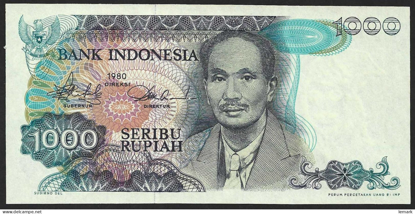 Indonesia 1000 Rupiah 1980 P119 UNC - Indonesia