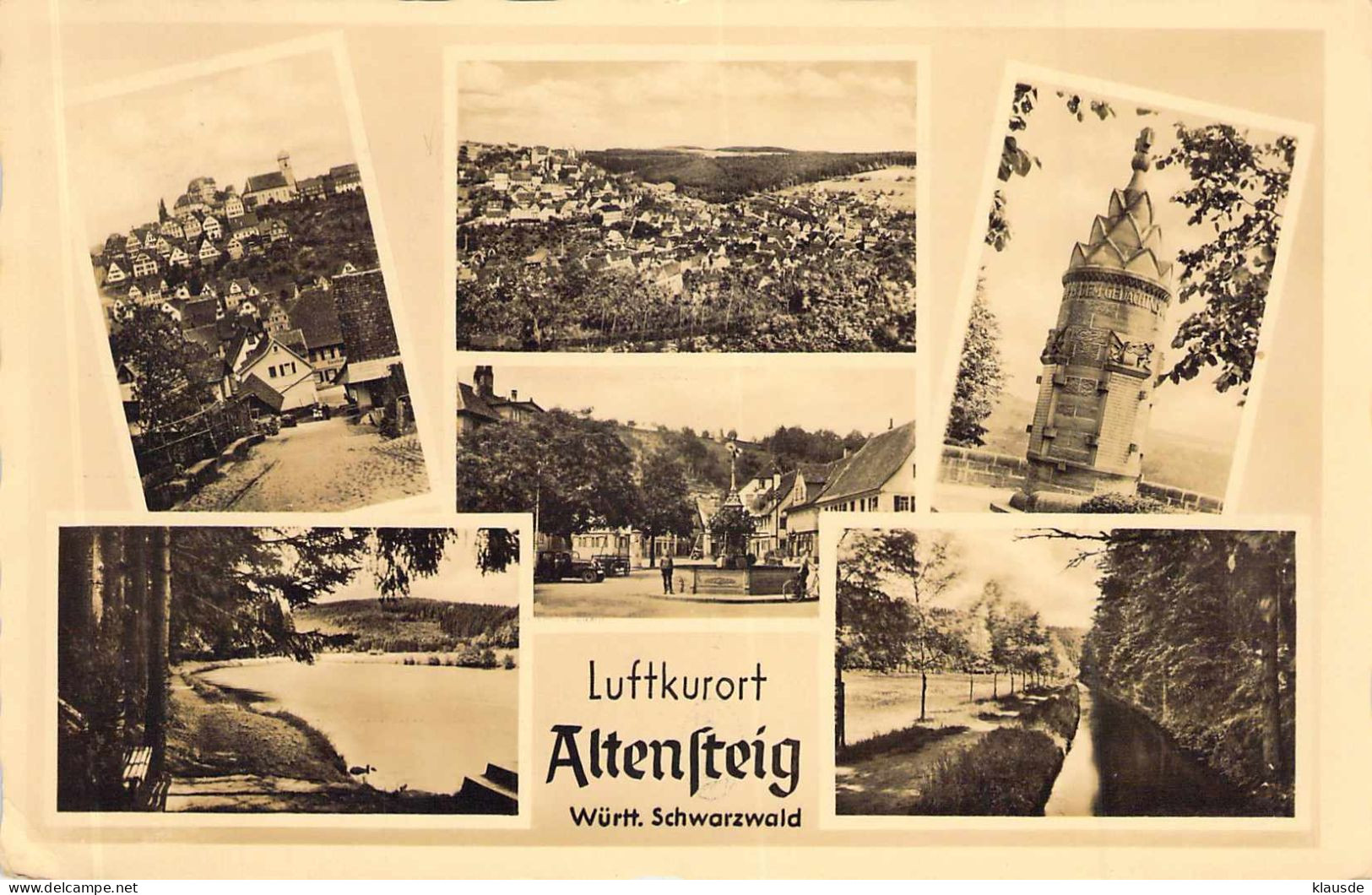 Altensteig - Mehrbild Gel.1942 - Altensteig