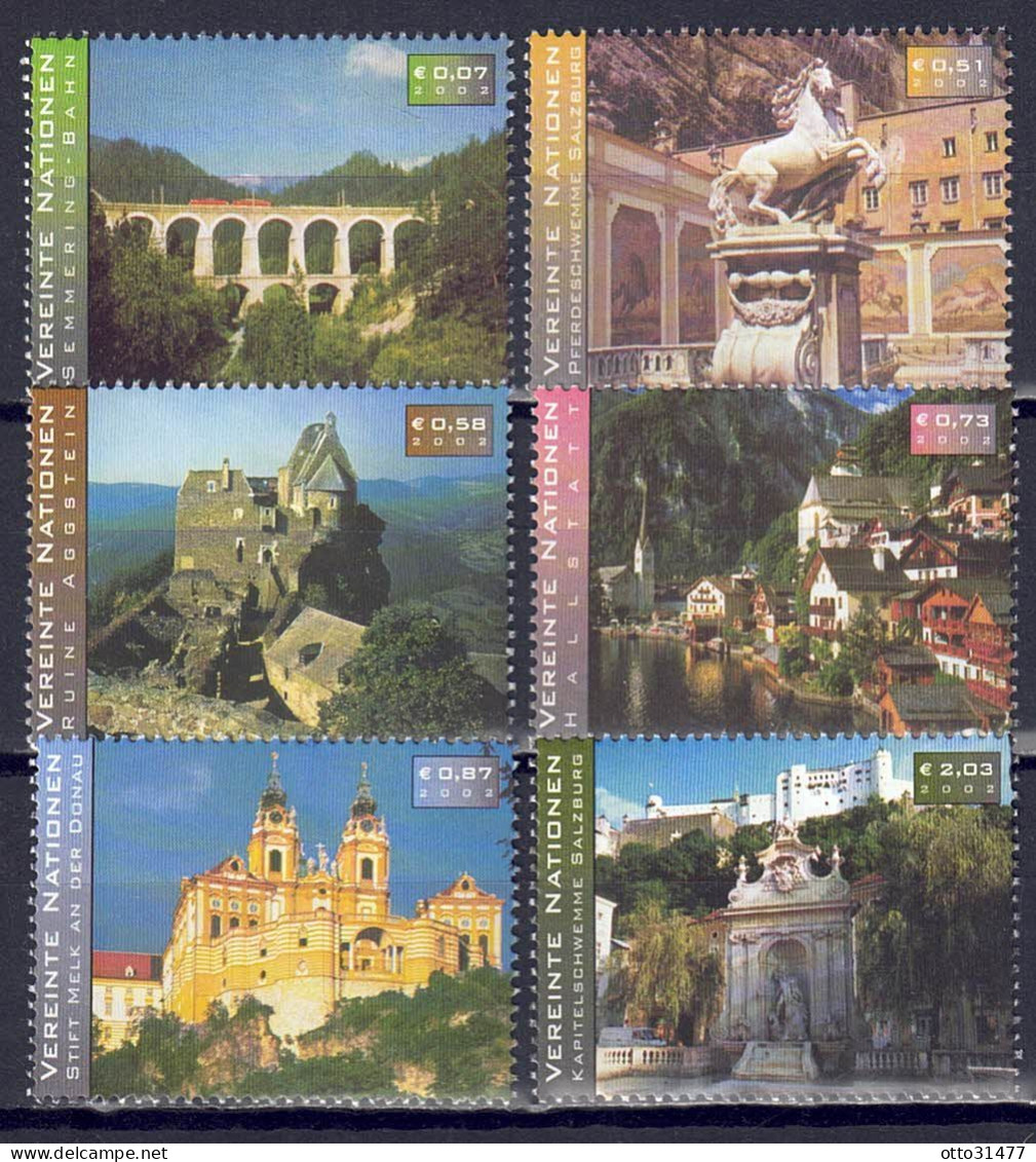 UNO Wien 2001 - UNESCO-Welterbe, Nr. 351 - 356, Postfrisch ** / MNH - Neufs