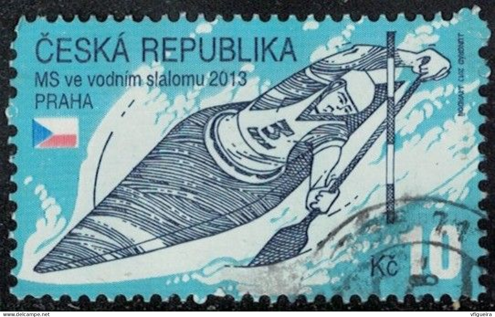 République Tchèque 2013 Oblitéré Used Championnats Du Monde De Slalom De Kayak Y&T CZ 686 SU - Used Stamps