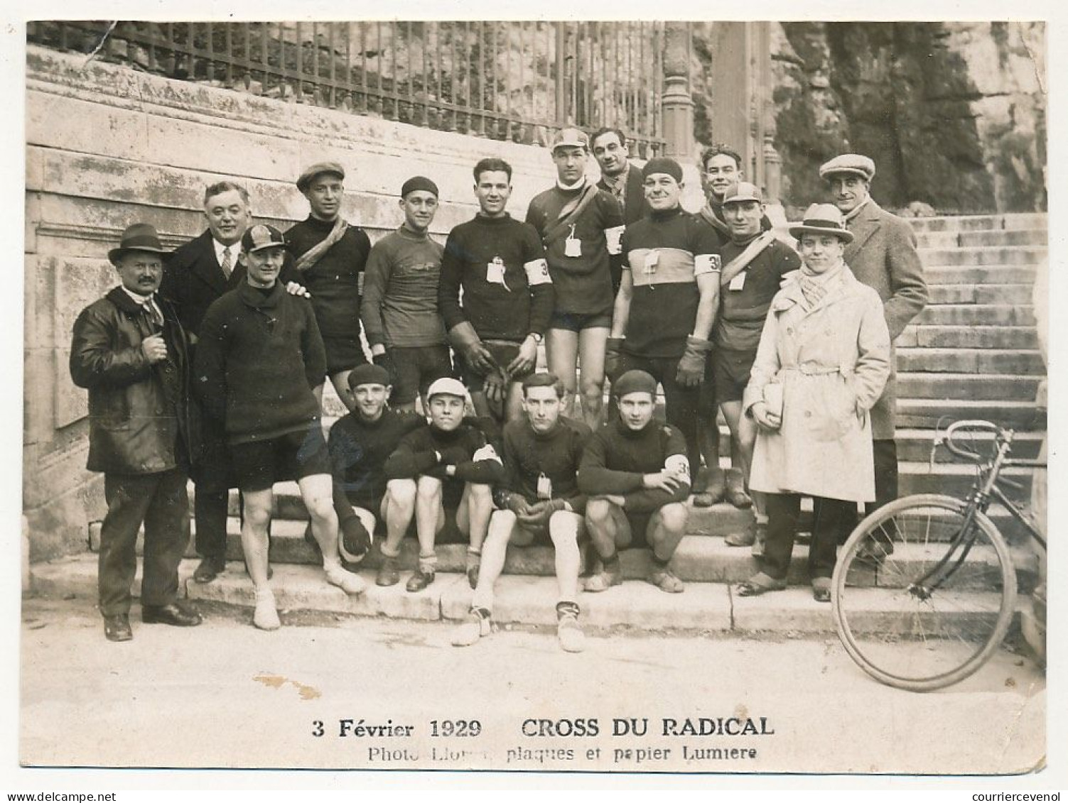 Photographie 12 X 16cm - Cross Du Radical - 3 Février 1929 - Photo Llorca - Aix En Provence - Cyclisme