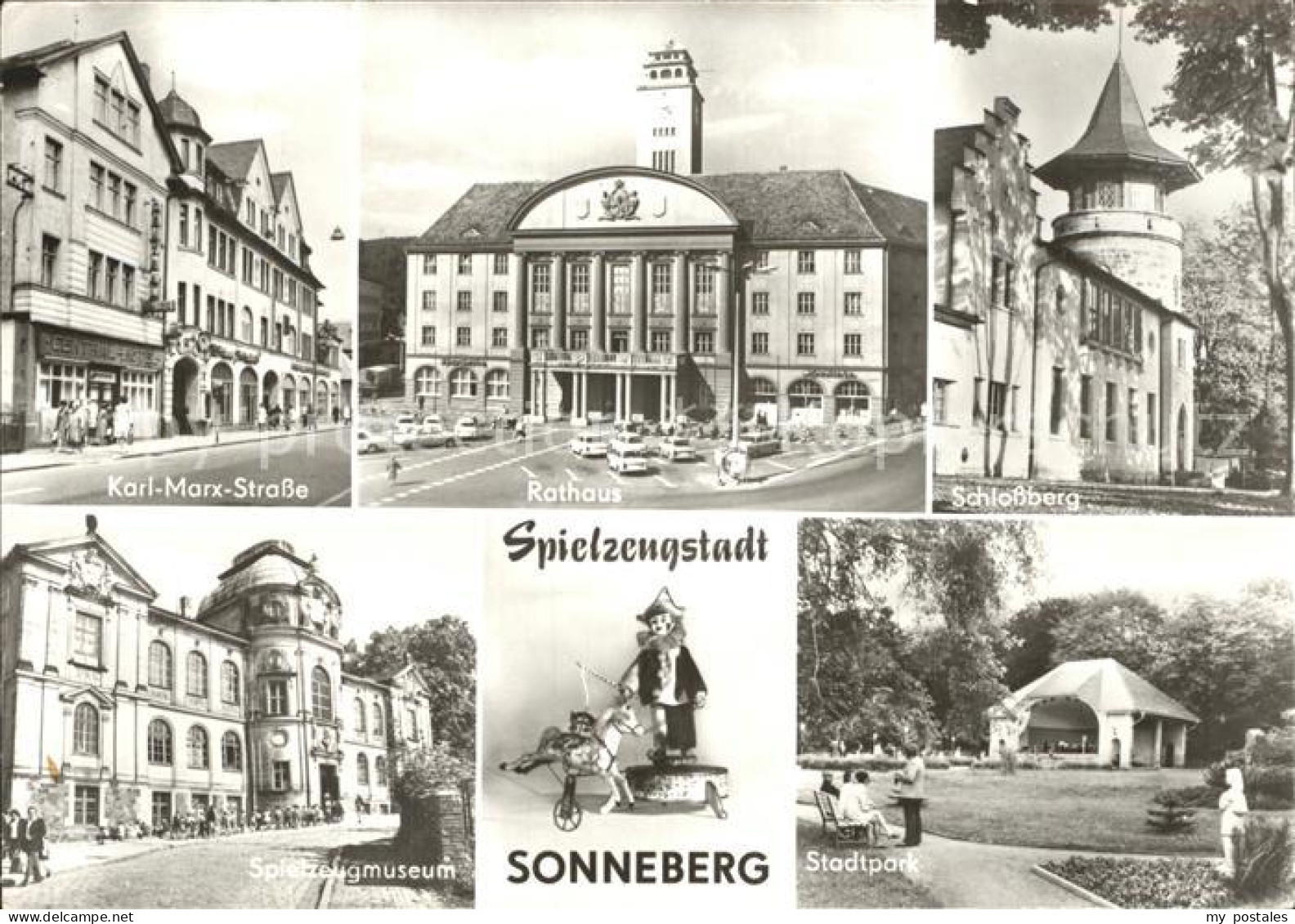 72342514 Sonneberg Thueringen Karl Marx Strasse Rathaus Schlossberg Stadtpark Mu - Sonneberg