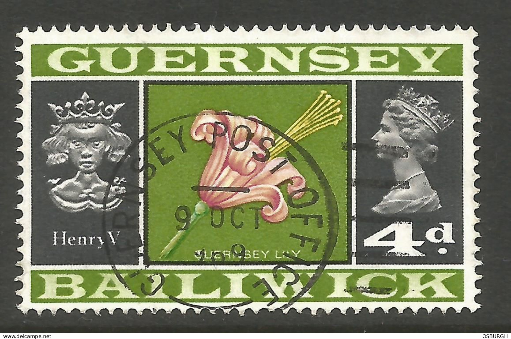 GREAT BRITAIN / GUERNSEY. 4d HENRY V USED. - Guernesey