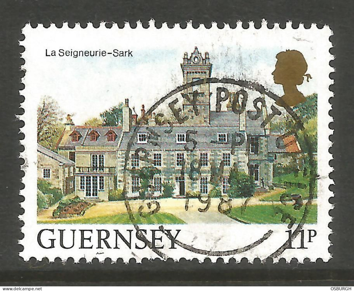 GREAT BRITAIN / GUERNSEY. 11p LA SEIGNEIRIE USED. - Guernesey