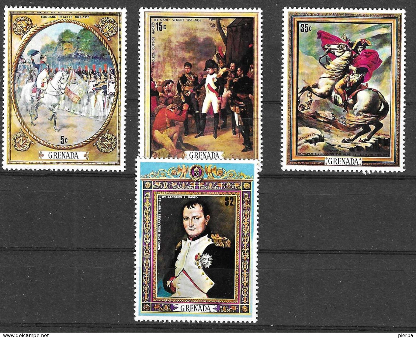 GRENADA - 1971 - NAPOLEONE - SERIE 4 VALORI - NUOVO MNH** (YVERT 394\7 - MICHEL 413\6) - Napoléon