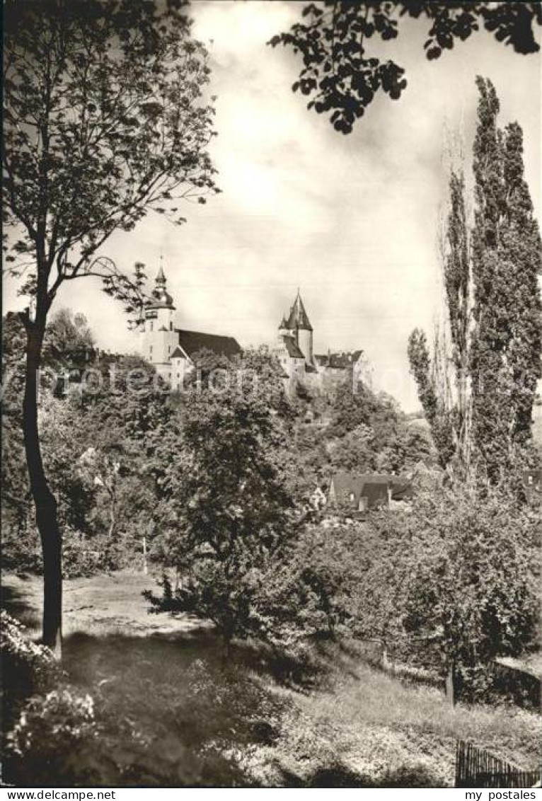 72341648 Schwarzenberg Erzgebirge Blick Zu Schloss Und Kirche Schwarzenberg - Schwarzenberg (Erzgeb.)