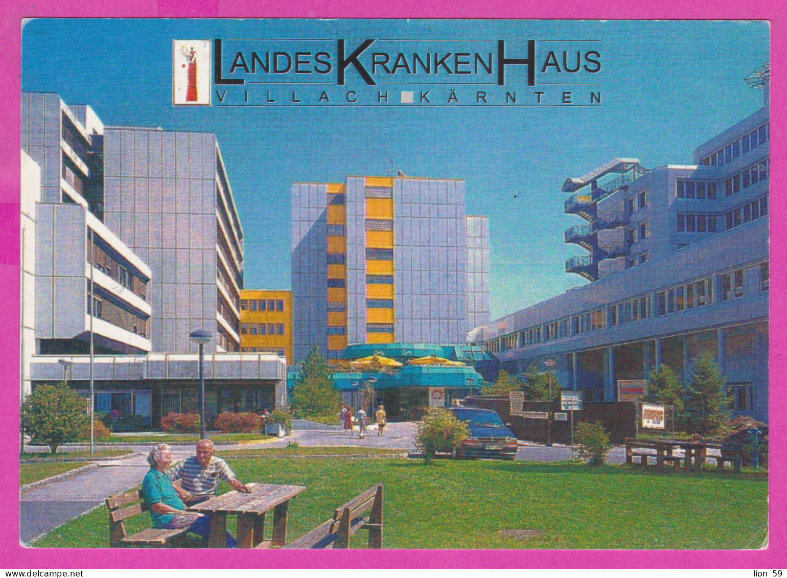 293581 / Austria - Landeskrankenhaus , Villach Kärnten PC 2000 USED 7 S Talle  Flamme "Thermal Heilbad Warmbad Villach"  - Brieven En Documenten