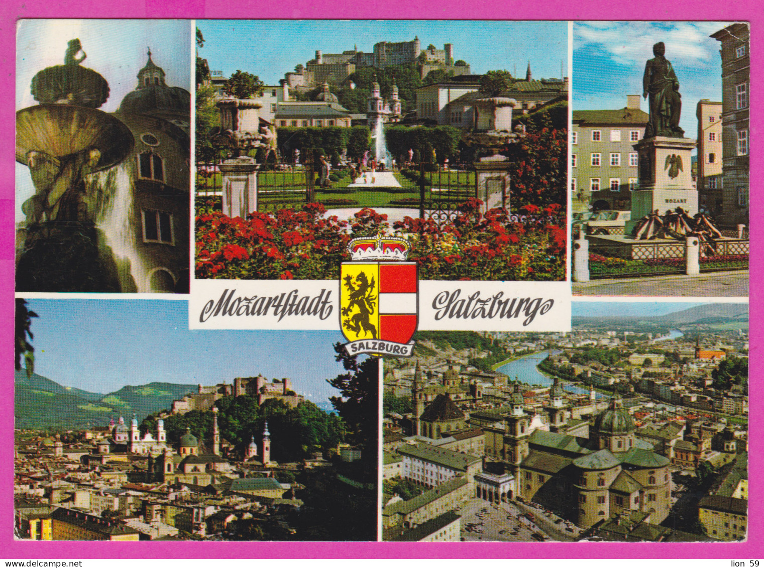 293584 / Austria - Salzburg The City Mozart PC 1985 USED 5S Suicide Prevention Crisis Intervention Flamme IHR Reiseziel  - Covers & Documents