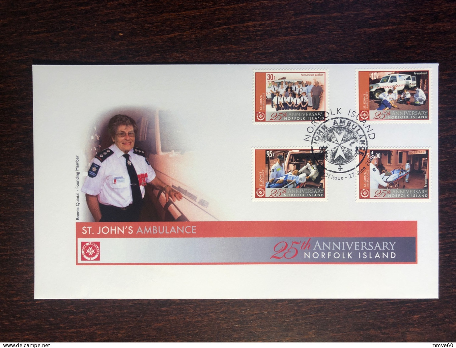 NORFOLK ISLAND FDC COVER 2008 YEAR AMBULANCE HOSPITAL HEALTH MEDICINE STAMPS - Ile Norfolk