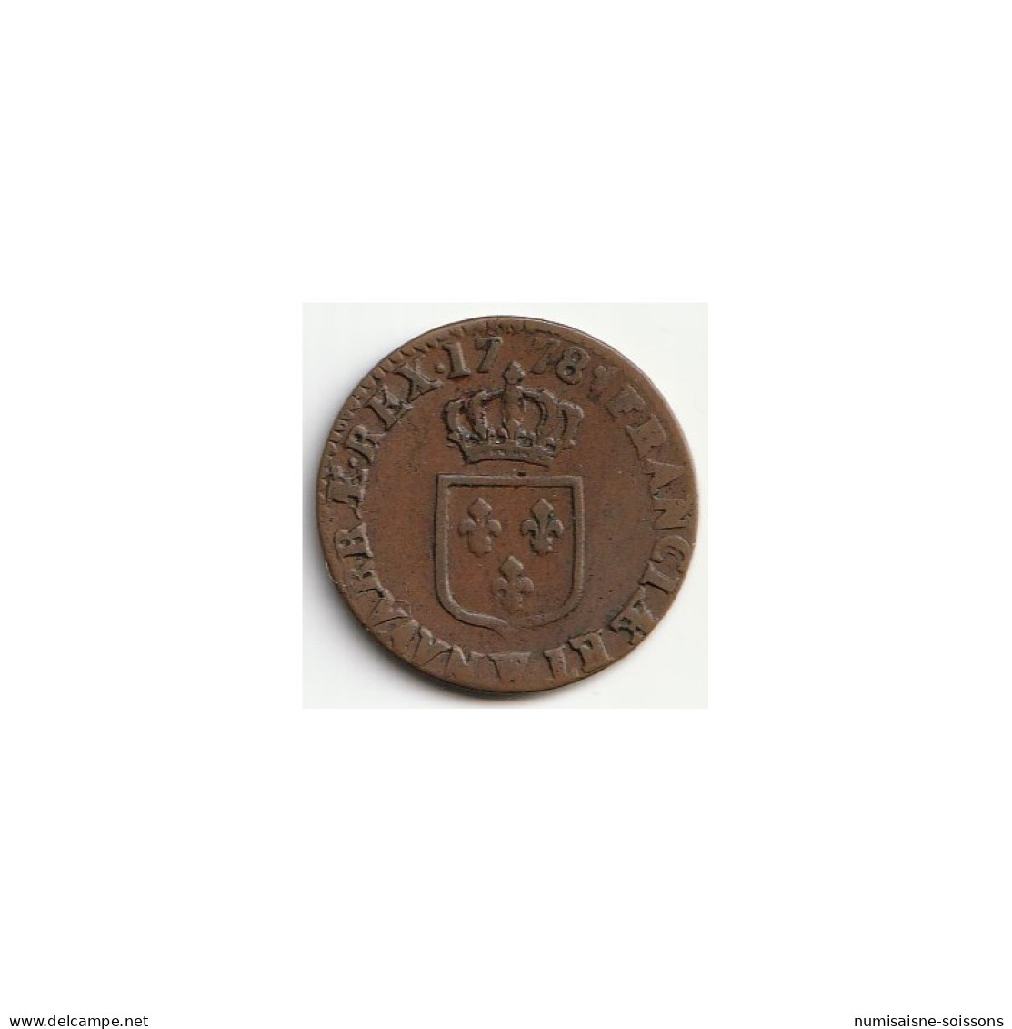 GADOURY 84 - 1/2 SOL 1778 W - LILLE - TYPE LOUIS XVI - TB+ - Altri & Non Classificati