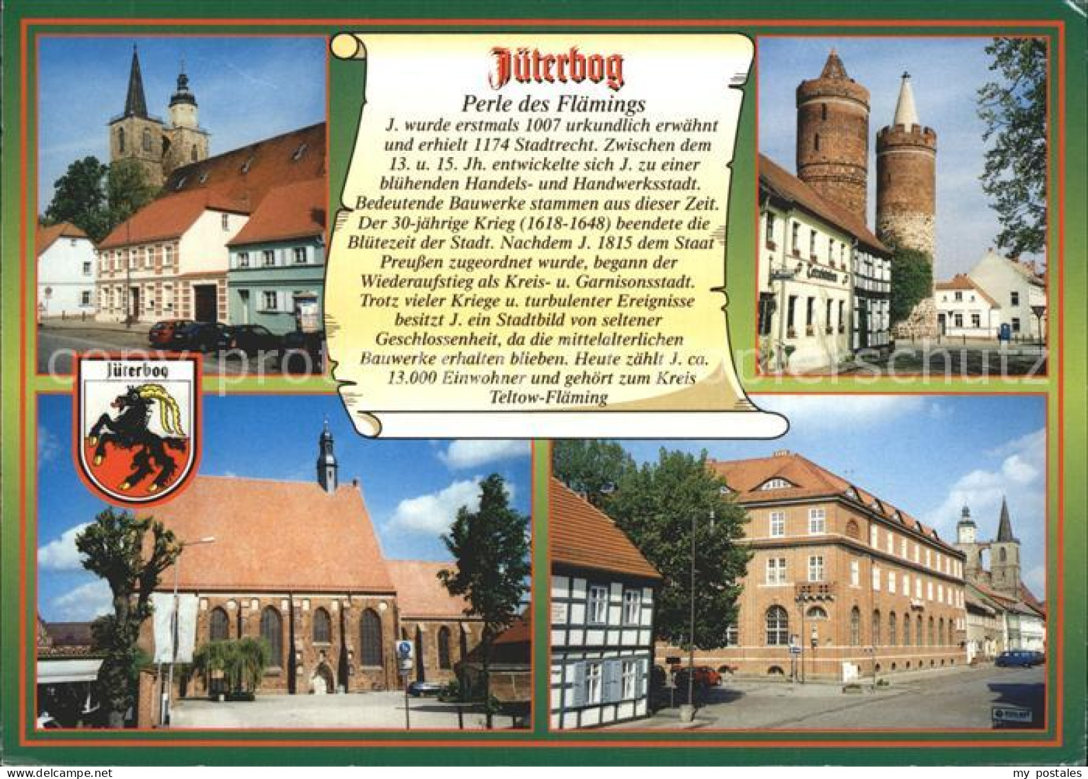 72337185 Jueterbog Perle Des Flaemings Geschichte Kirche Tuerme Moenchenkloster  - Jueterbog