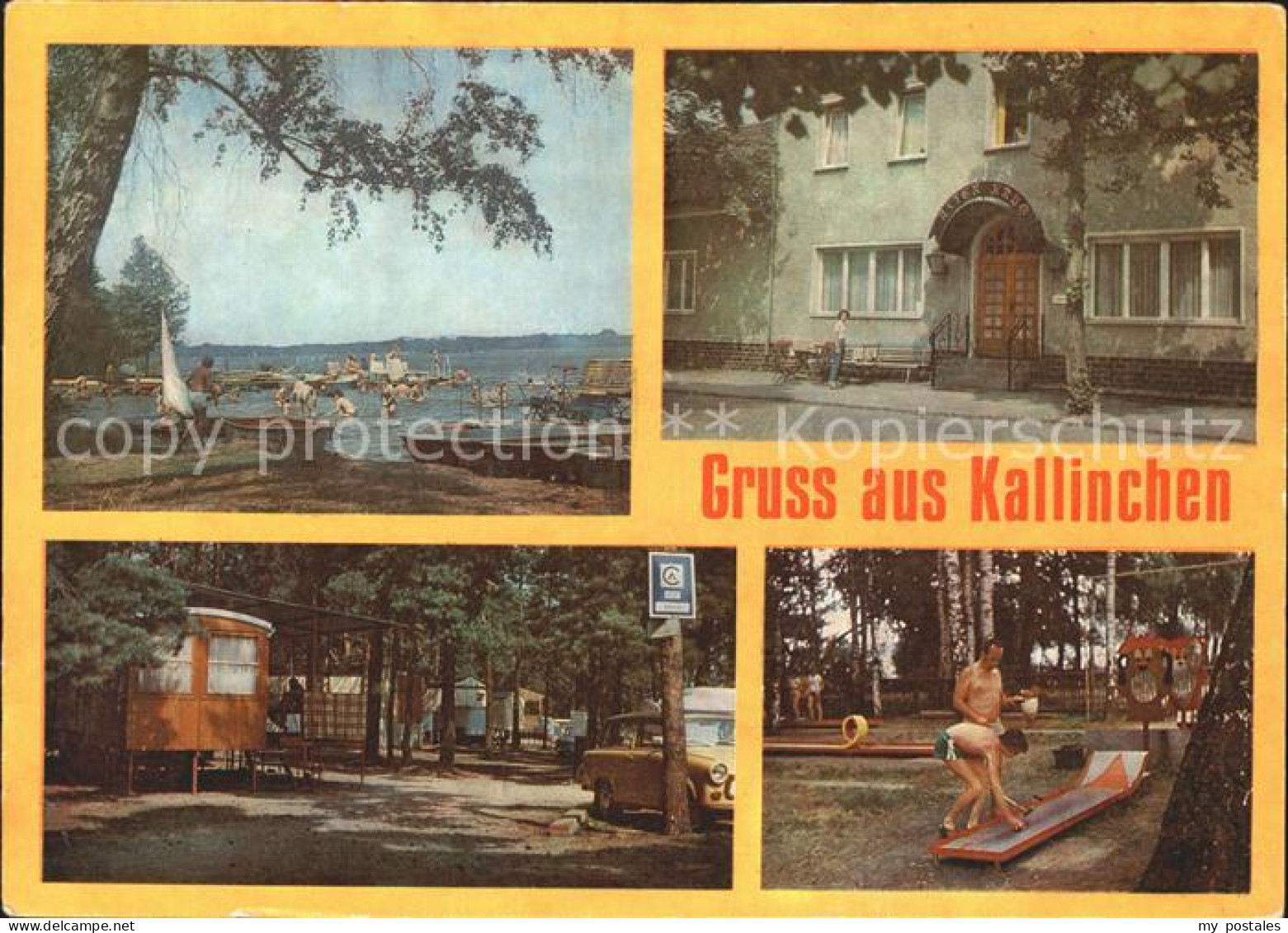 72337183 Kallinchen Badestrand See Gaststaette Minigolf Campingplatz Zossen - Zossen