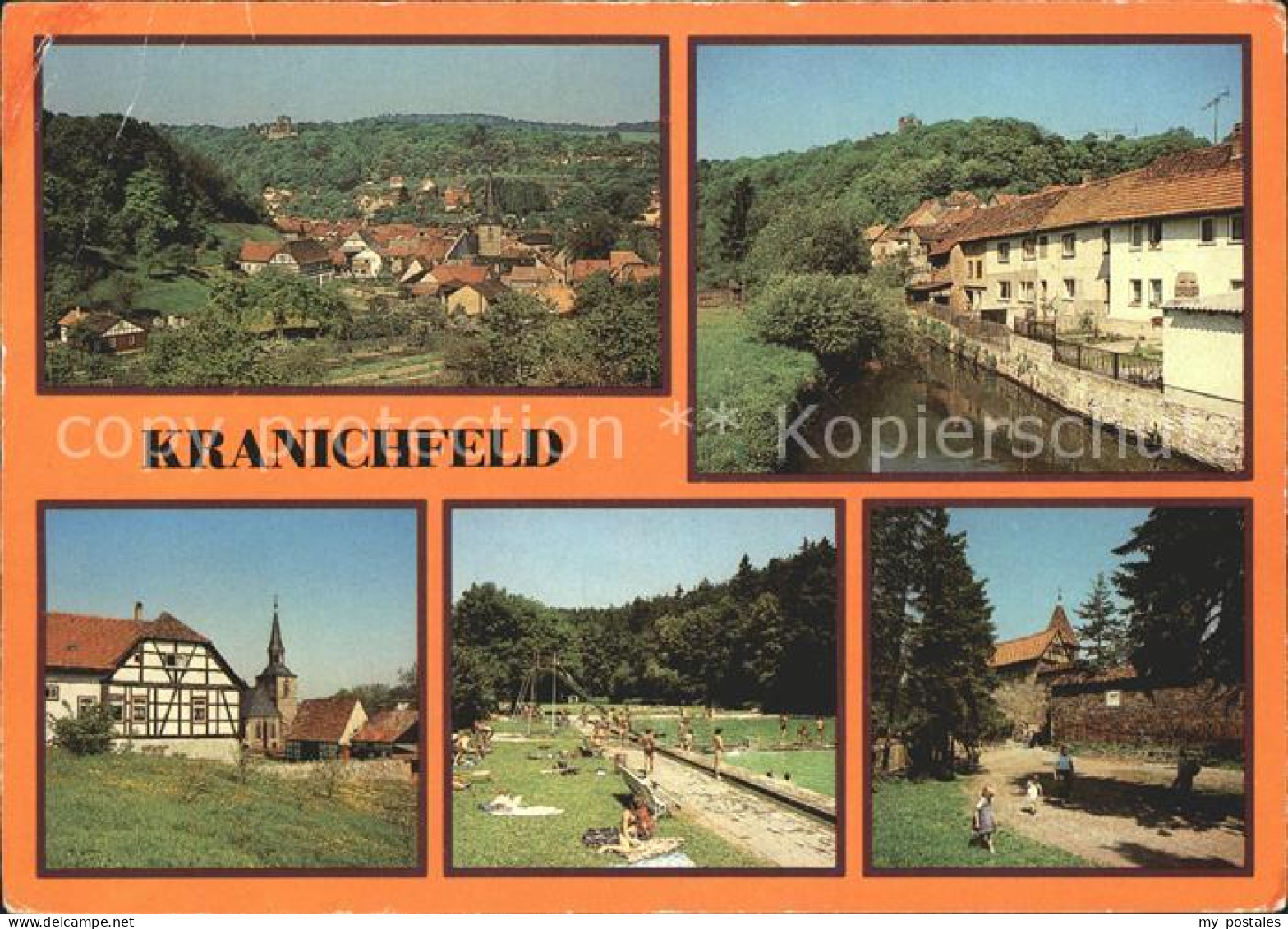 72337165 Kranichfeld Teilansicht Oberschloss Ilm Freibad Niederburg Kranichfeld - Kranichfeld