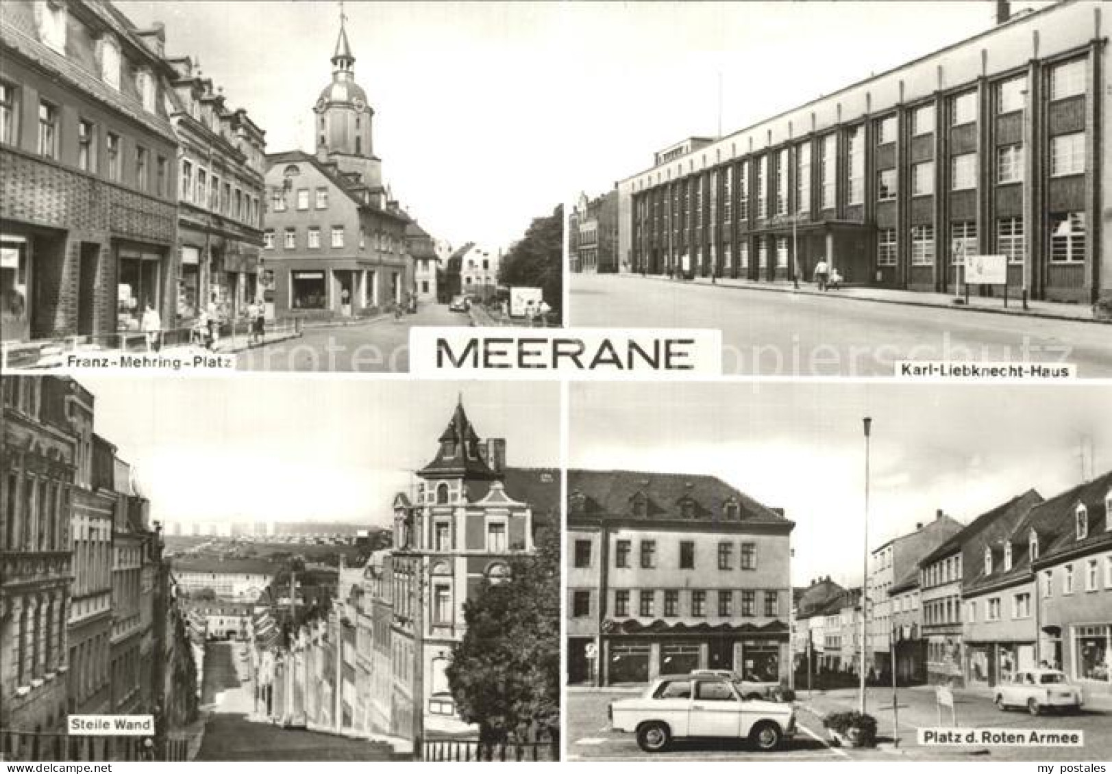72335919 Meerane Franz Mehring Platz Karl Liebknecht Haus Steile Wand Platz Der  - Meerane