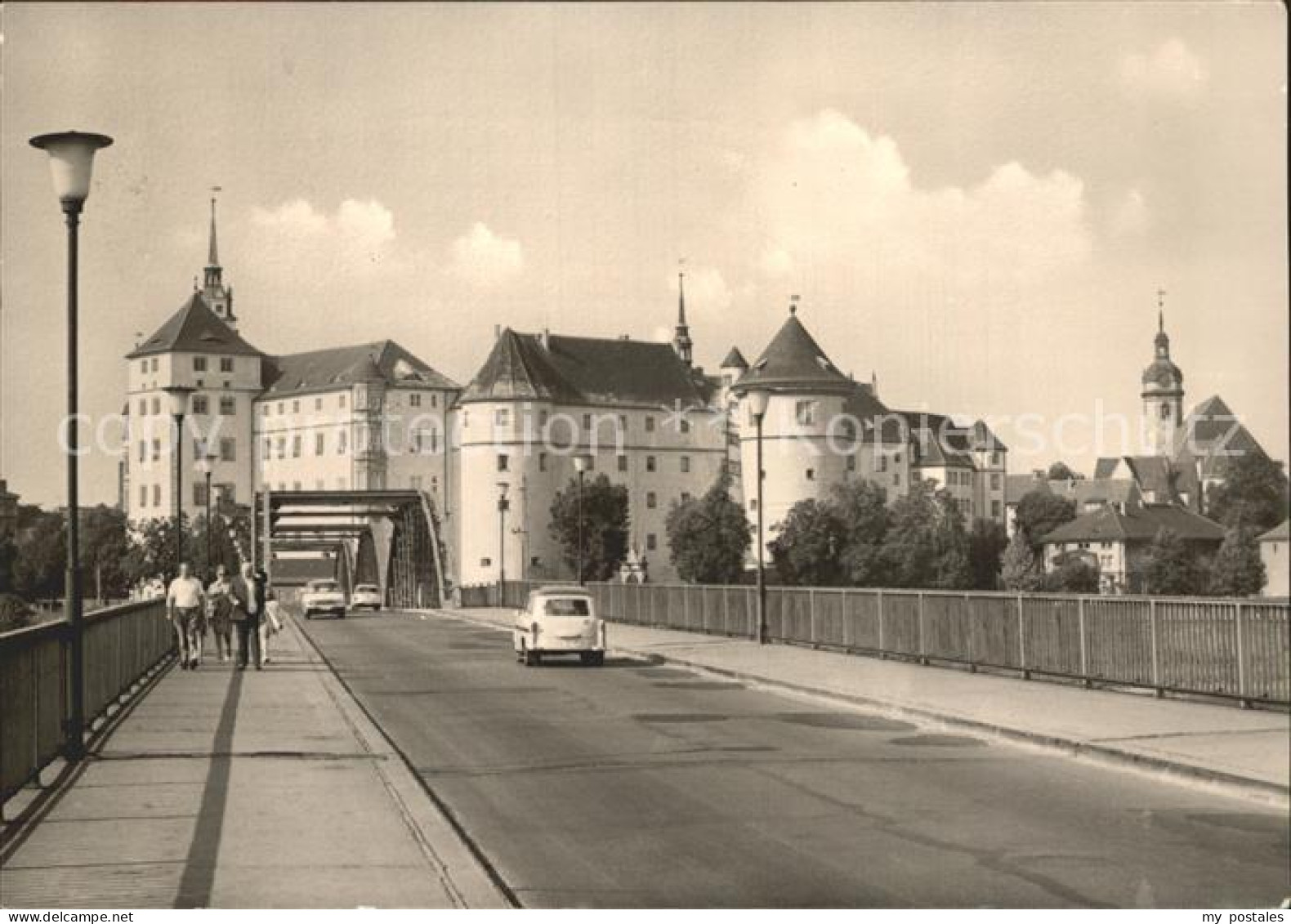 72335822 Torgau Schloss Hartenfels Mit Elbbruecke Torgau - Torgau