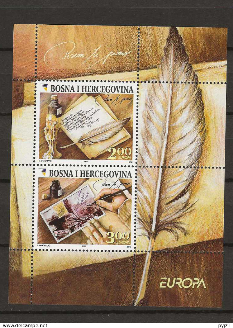 2008 MNH Bosnia Block  Postfris** - 2008