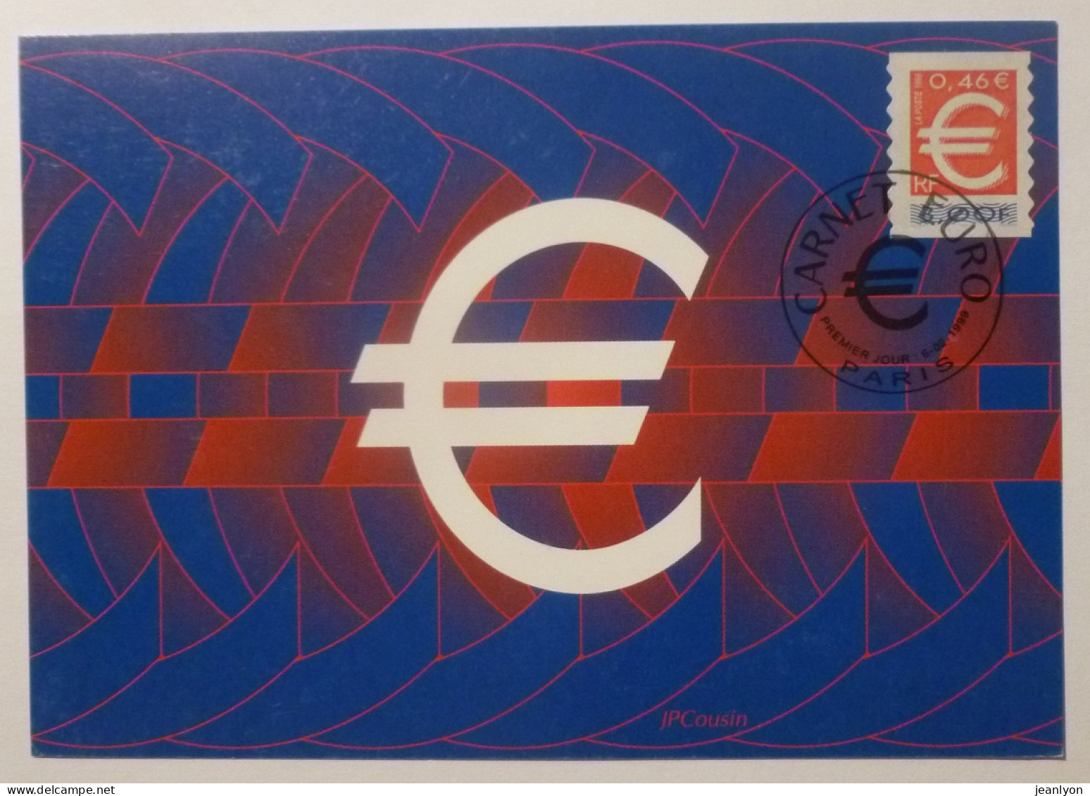 MONNAIE EURO - Symbole De La Devise / Carnet Euro - Carte Philatélique Avec Cachet 1er Jour - Münzen (Abb.)