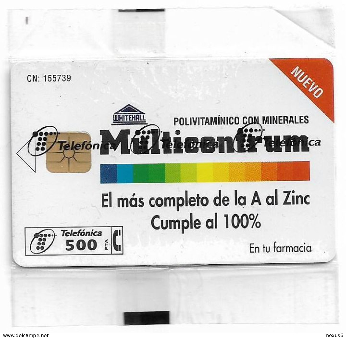 Spain - Telefónica - Multicentrum - P-192 - 03.1996, 500PTA, 6.100ex, NSB - Emisiones Privadas