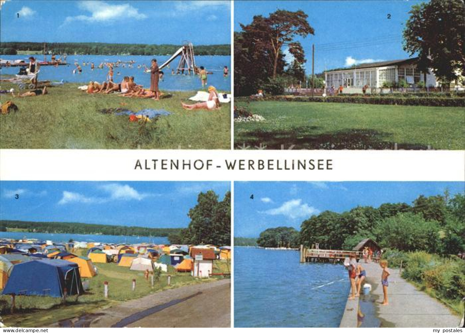 72332332 Werbellinsee-Altenhof Badestelle FDGB Erholungsheim Campingplatz Steg B - Finowfurt