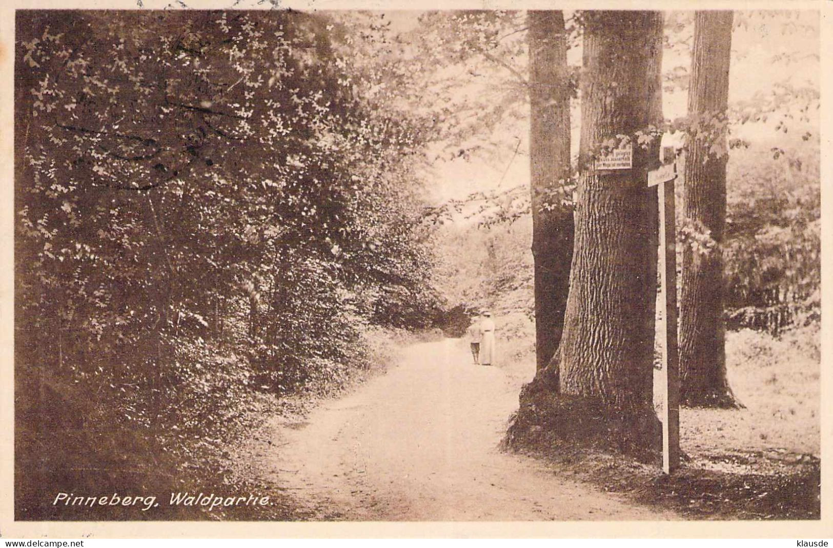 Pinneberg - Waldpartie Gel.1927 - Pinneberg