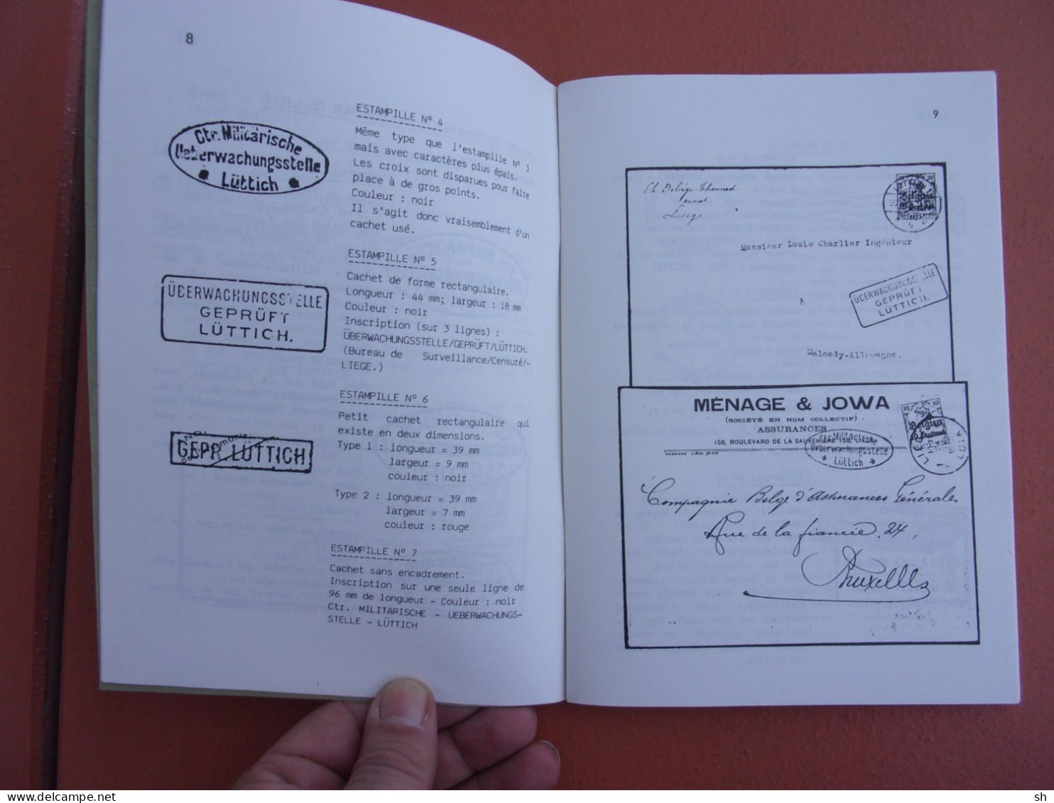 Estampilles Et Oblitération Du Courrier Province Liège - Gouvernement Général Guerre 1914-1918 Ambulants - Other & Unclassified