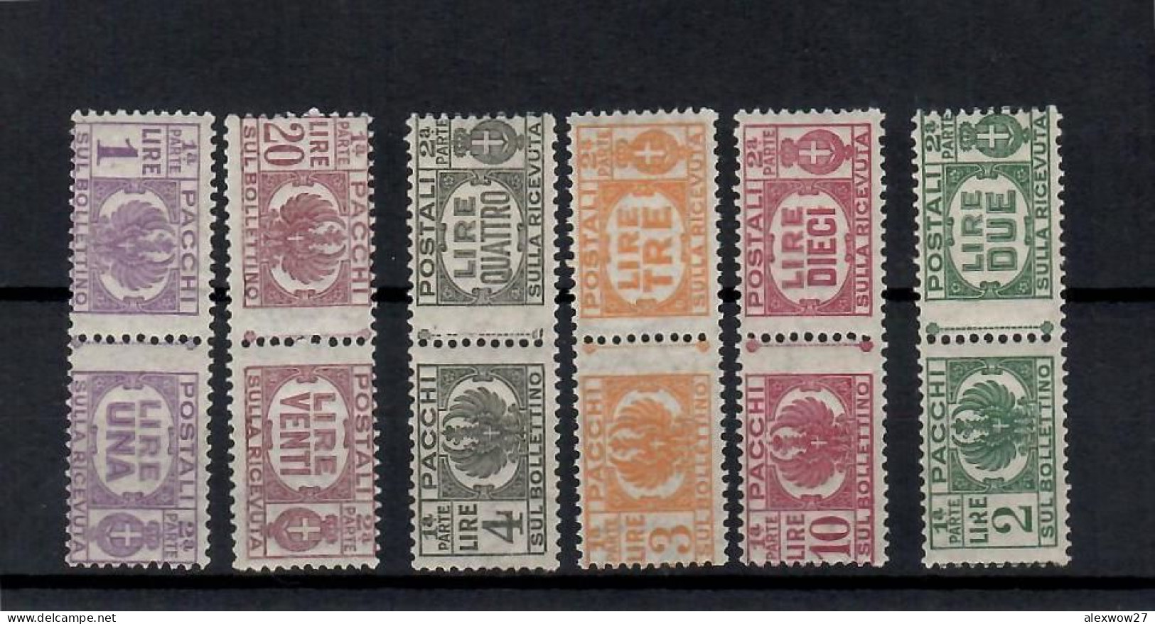 Italia / Luogotenenza 1946 PP 60/65 ** MNH / VF - Postal Parcels