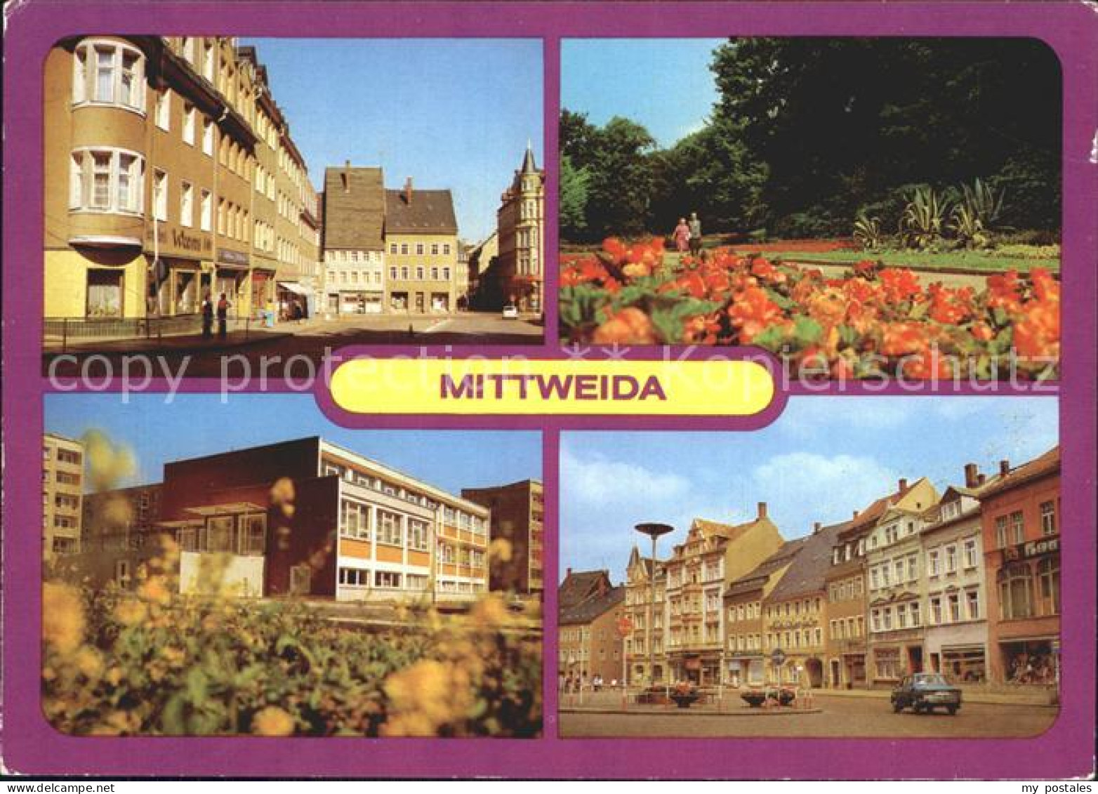 72332011 Mittweida Markt Schwanenteich Poliklinik Mittweida - Mittweida