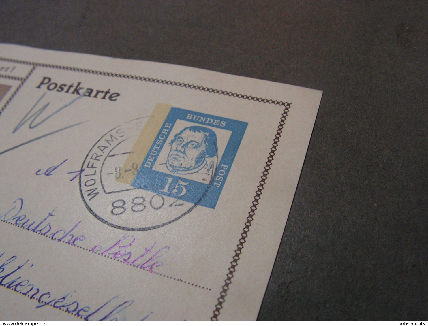 BRD Bildkarte  1963 ,  Schloss Charlotenburg Aus  Wolframs Eschenbach PLZ 8802 - Postkarten - Gebraucht