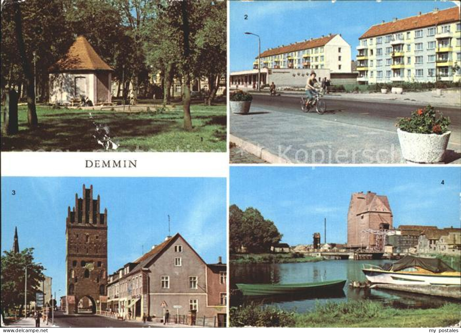 72331407 Demmin Mecklenburg Vorpommern Marienhain Neubauten Markt Luisentor Hafe - Demmin