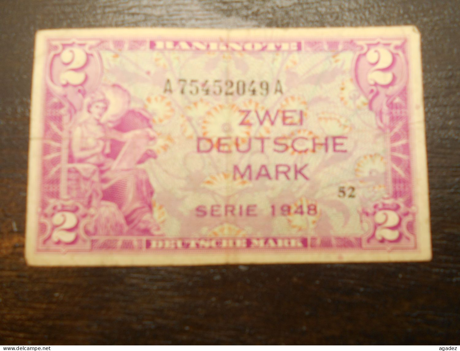 Ancien Billet 2 Mark  1948 - Andere & Zonder Classificatie