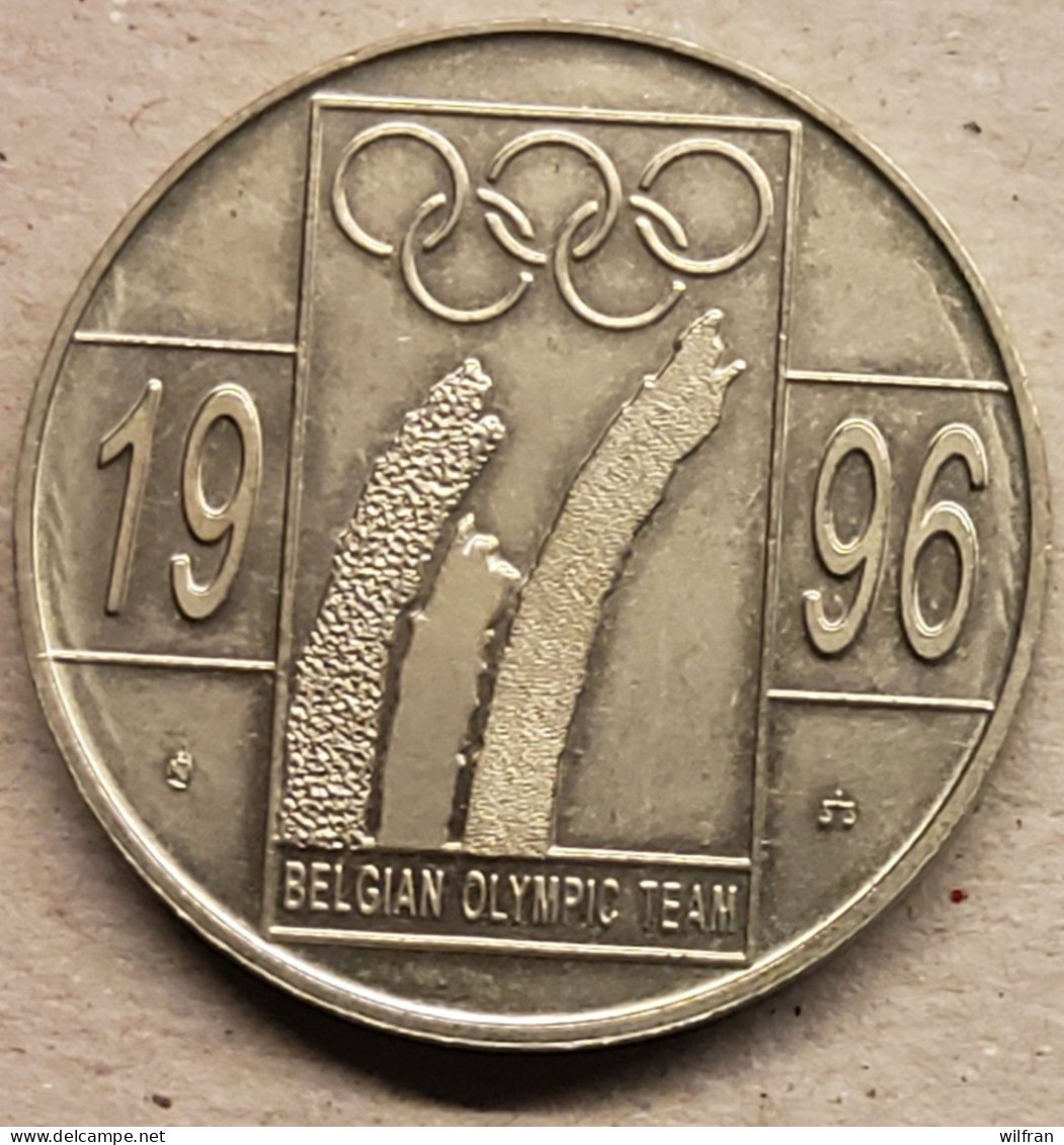 4522 100 Jaar Olympische Spelen - Atlanta - Themapenning Uit Jaarmap 1996 - Jetons De Communes