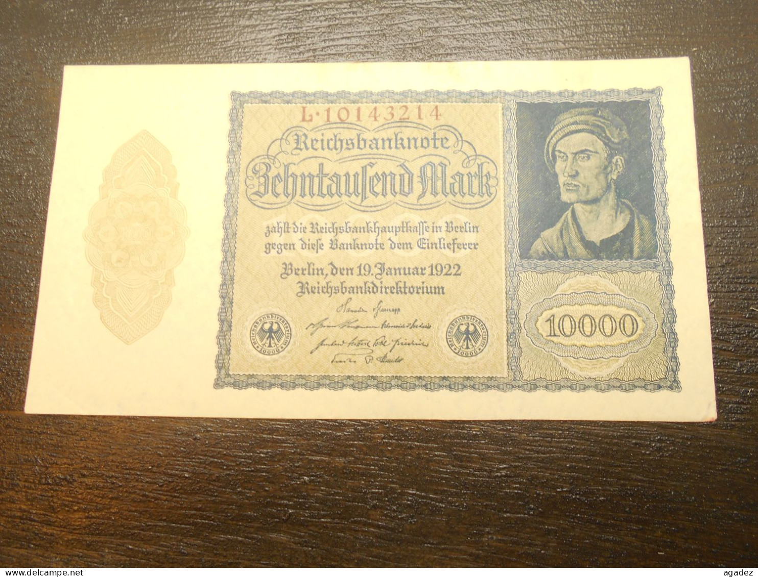 Ancien Billet 10000 Mark  1922 Allemagne - 10.000 Mark