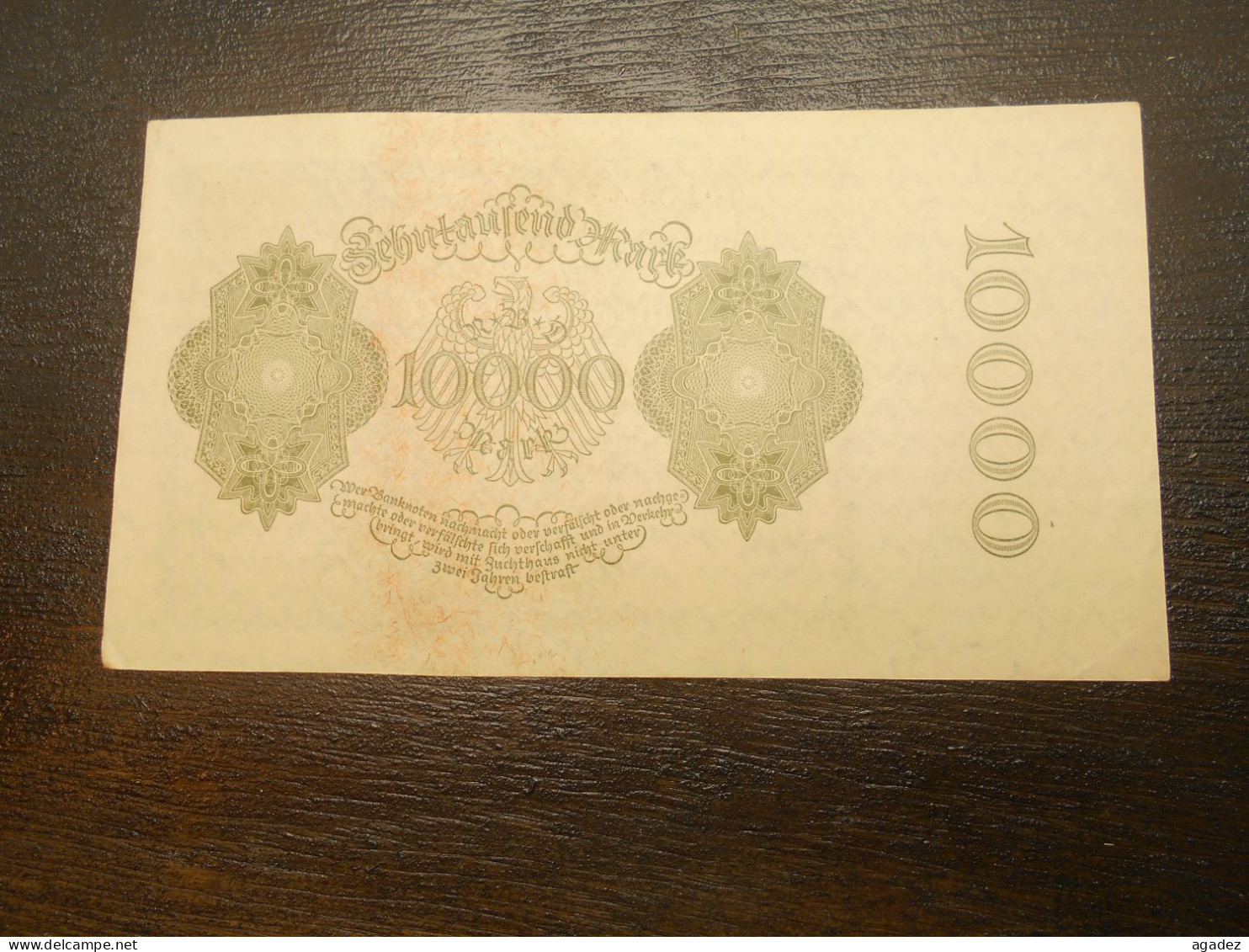 Ancien Billet 10000 Mark  1922 Allemagne - 10.000 Mark