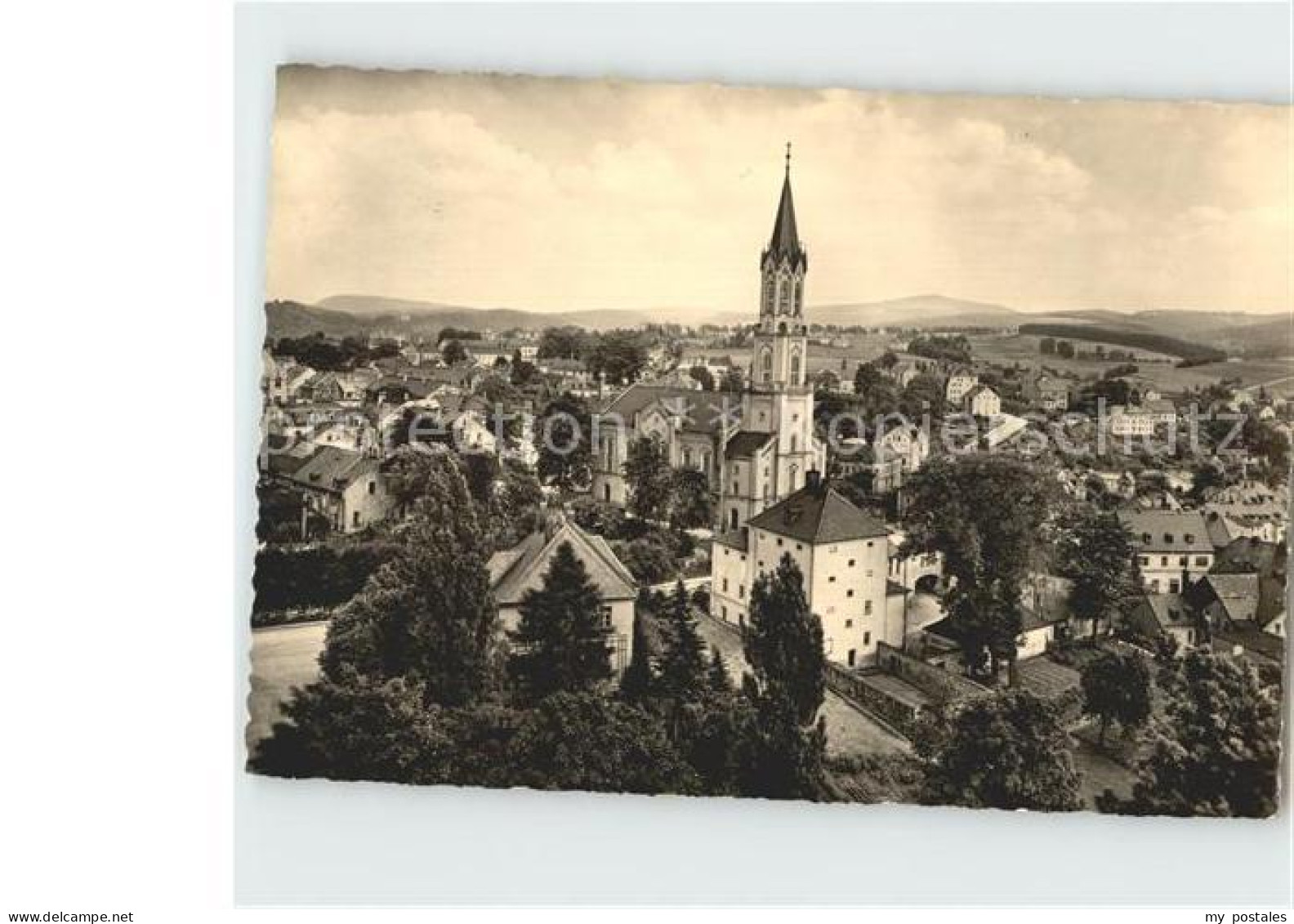 72330217 Eibenstock Panorama Mit Kirche Und Auersberg Eibenstock - Eibenstock