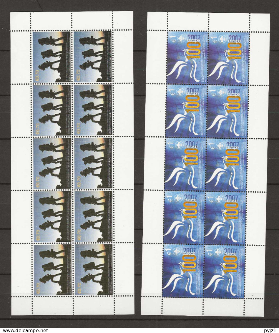 2007 MNH Kosovo Sheets Postfris** - 2007