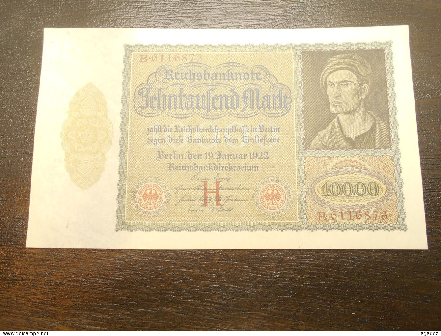 Ancien Billet 10000 Mark  1922 Allemagne - 10.000 Mark