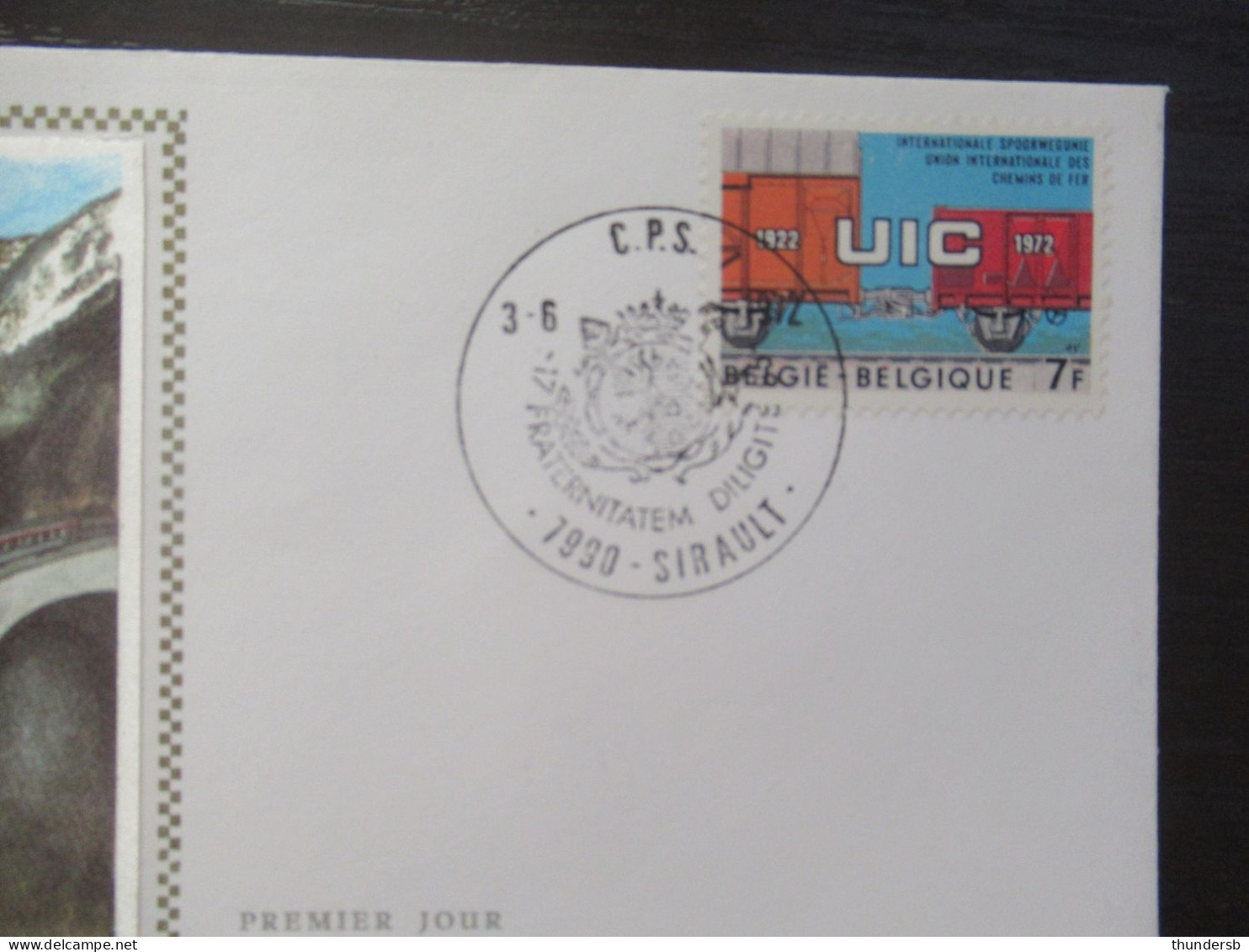 FDC Zijde 1626 'U.I.C.' - 1971-1980