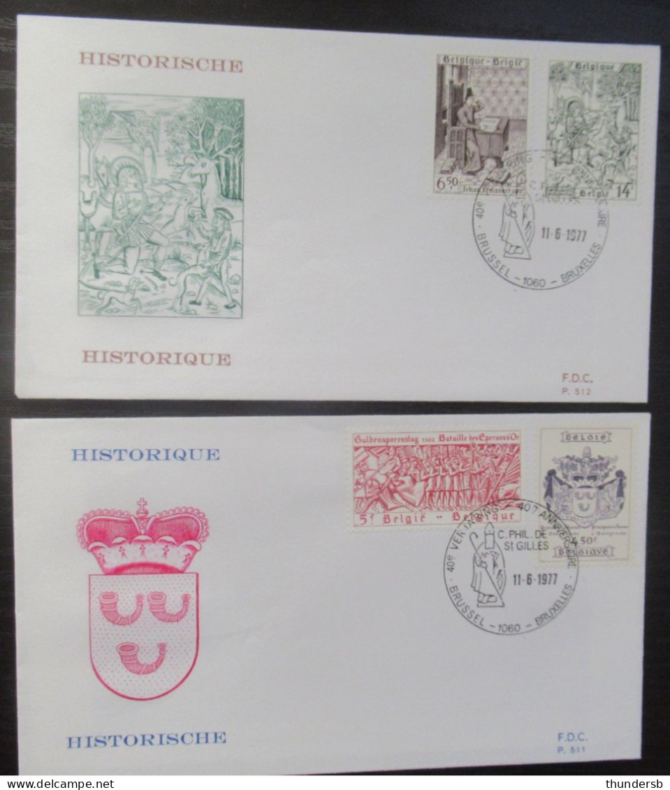 FDC1856/59 'Historische Uitgifte' - 1971-1980