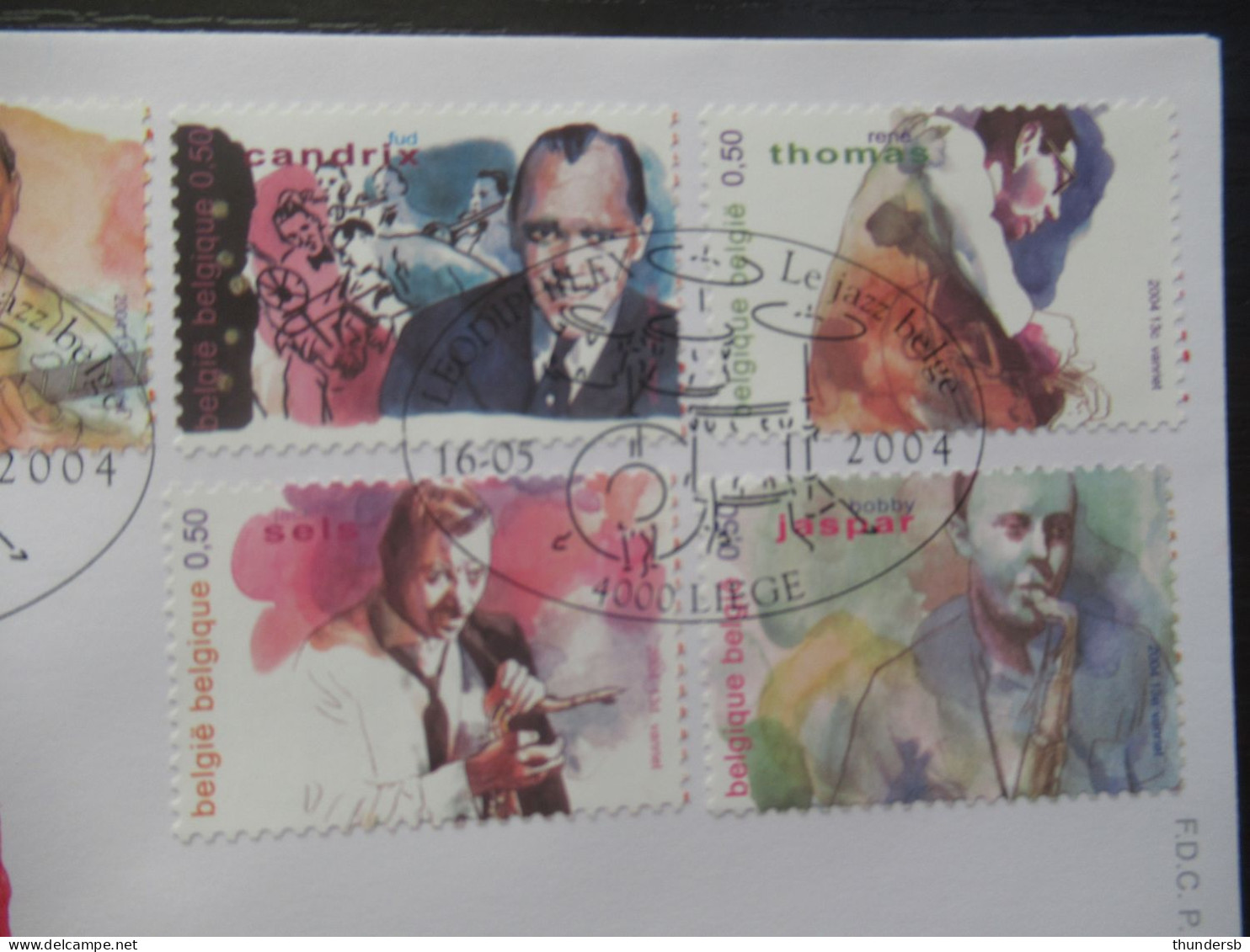 FDC 3284/88 'Belgische Jazz' - 2001-2010