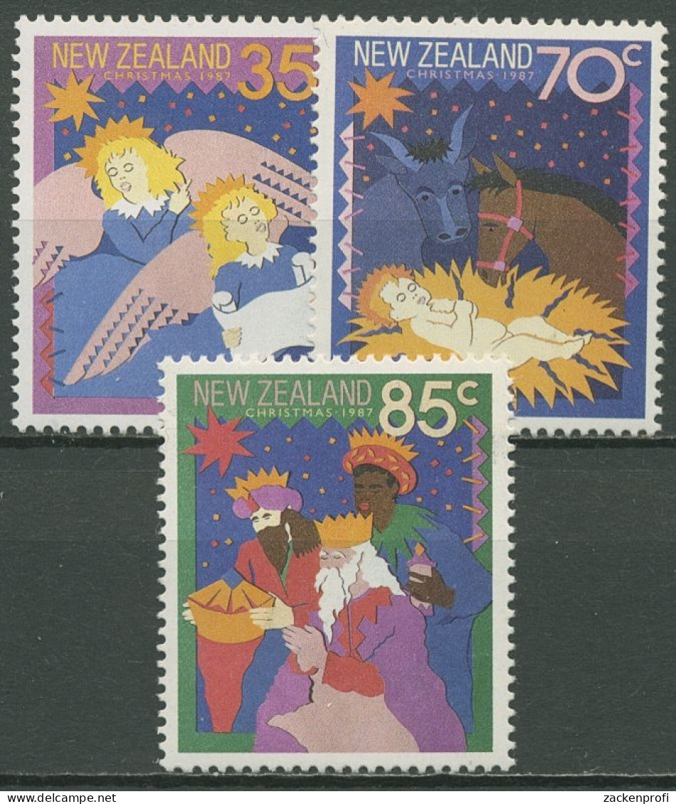 Neuseeland 1987 Weihnachten Heilige Drei Könige Engel 1003/05 Postfrisch - Unused Stamps