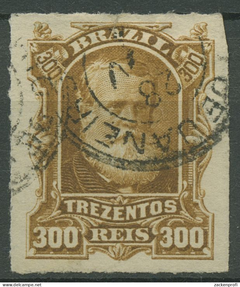 Brasilien 1878 Kaiser Pedro II. 45 Kleiner Einriß Gestempelt - Usados