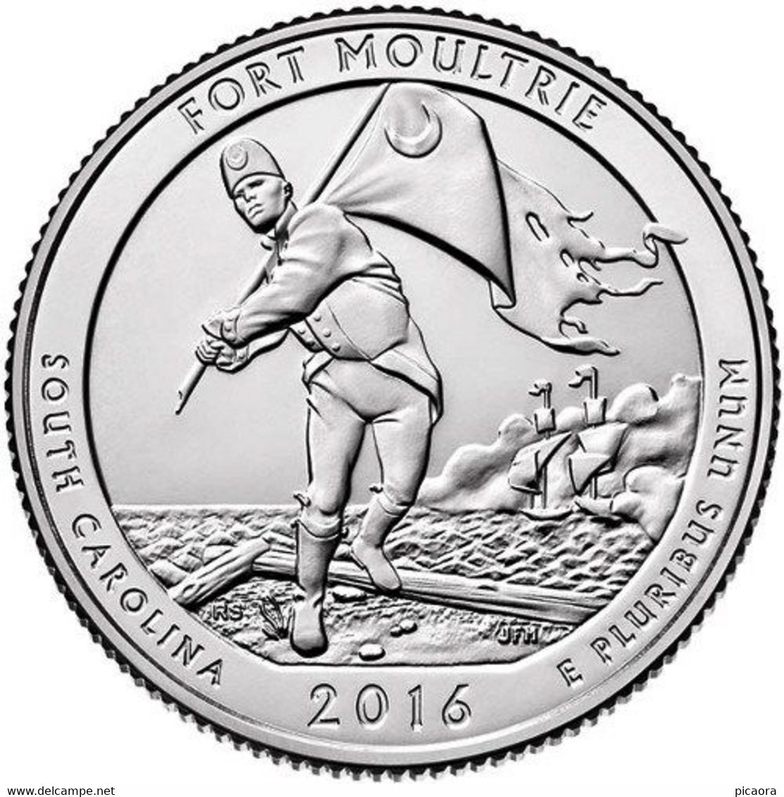 USA EEUU 25 CENTS. QUARTER DOLLAR FUERTE MOULTRIE 2016 D O P A ELEGIR UNC NEW - 2010-...: National Parks