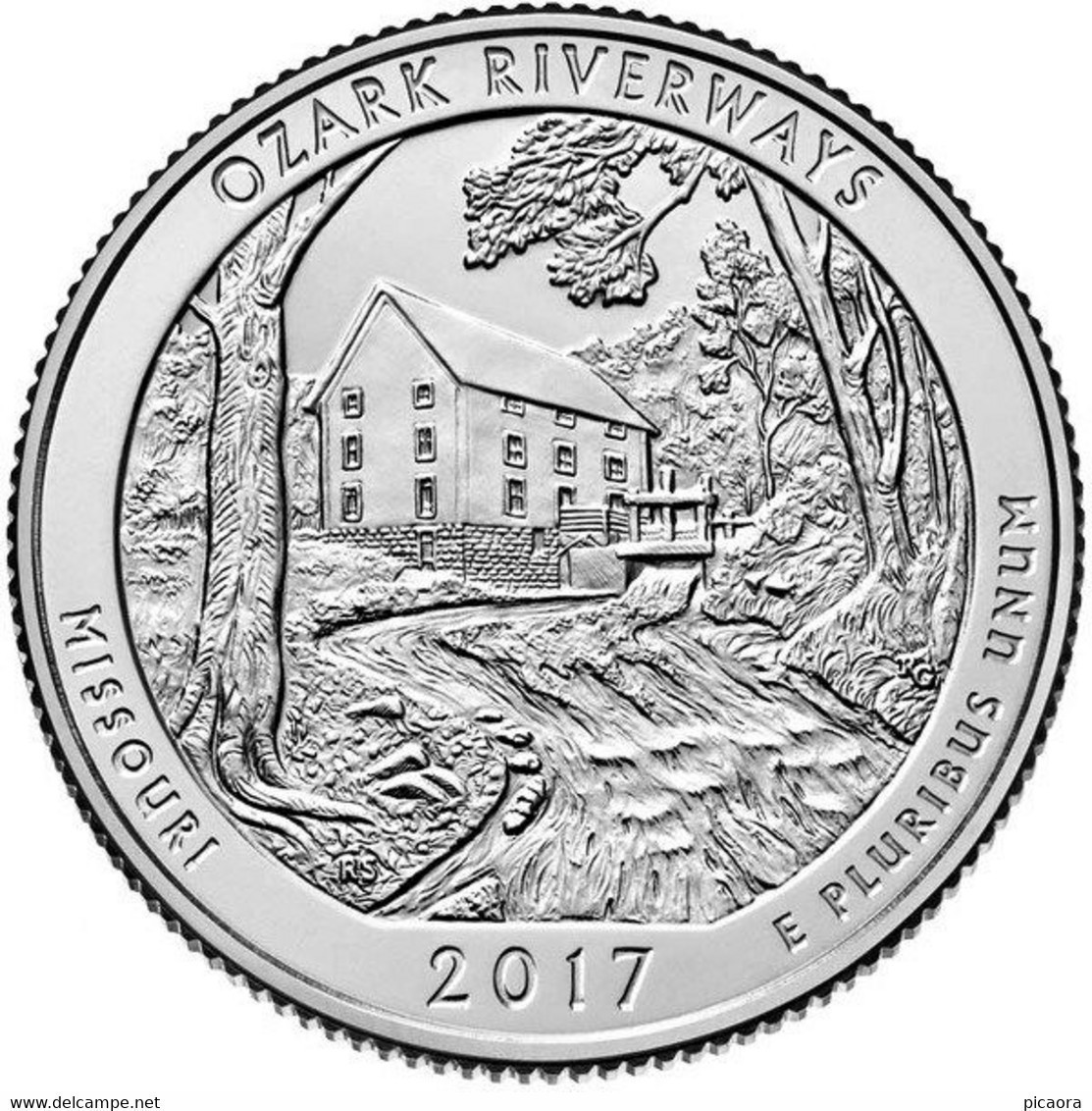 USA EEUU 25 CENTS. QUARTER DOLLAR OZARK RIVERWAYS 2017 D O P A ELEGIR UNC NEW - 2010-...: National Parks