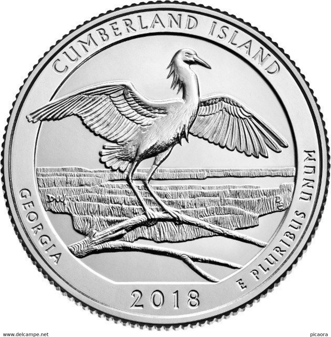 USA EEUU 25 CENTS. QUARTER DOLLAR CUMBERLAND ISLAND 2018 D O P A ELEGIR UNC NEW - 2010-...: National Parks