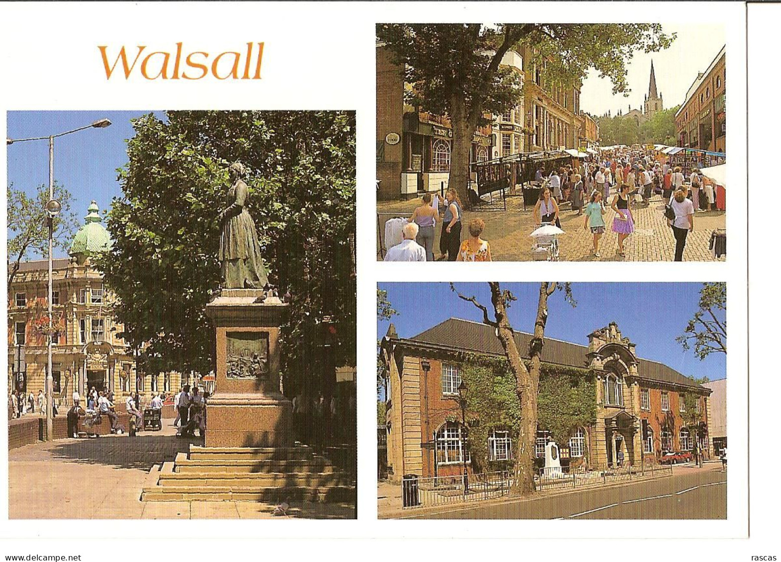 CPM - ANGLETERRE - WALSALL - STATUE OF SISTER DORA - THE HIGH STREET - CENTRAL LIBRARY AND MUSEUM - Other & Unclassified