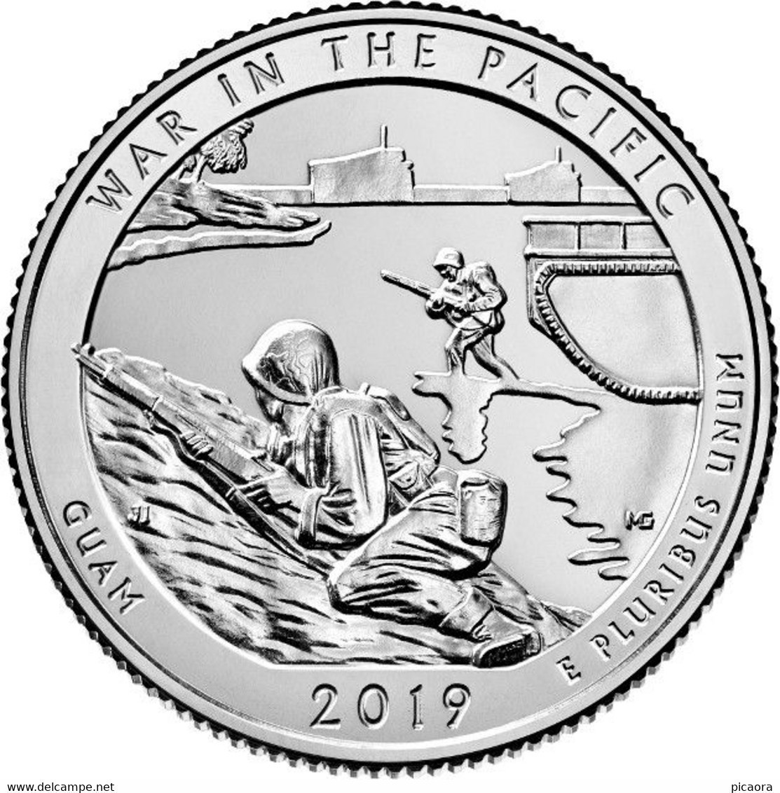 USA EEUU 25 CENTS. QUARTER DOLLAR WAR IN THE PACIFIC 2019 D O P A ELEGIR UNC NEW - 2010-...: National Parks