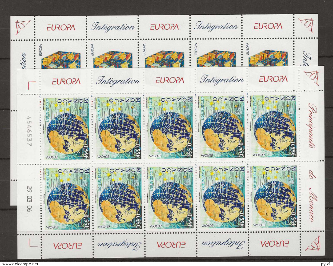 2006 MNH Monaco Sheets Postfris** - 2006