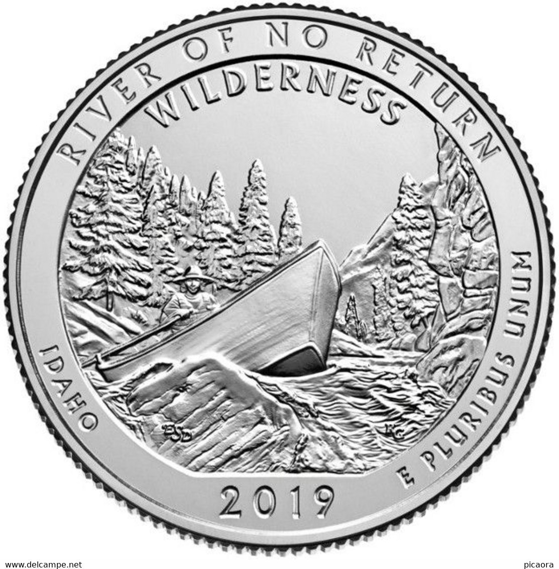 USA EEUU 25 CENTS. QUARTER DOLLAR RIVER OF NO RETURN 2019 D O P A ELEGIR UNC NEW - 2010-...: National Parks