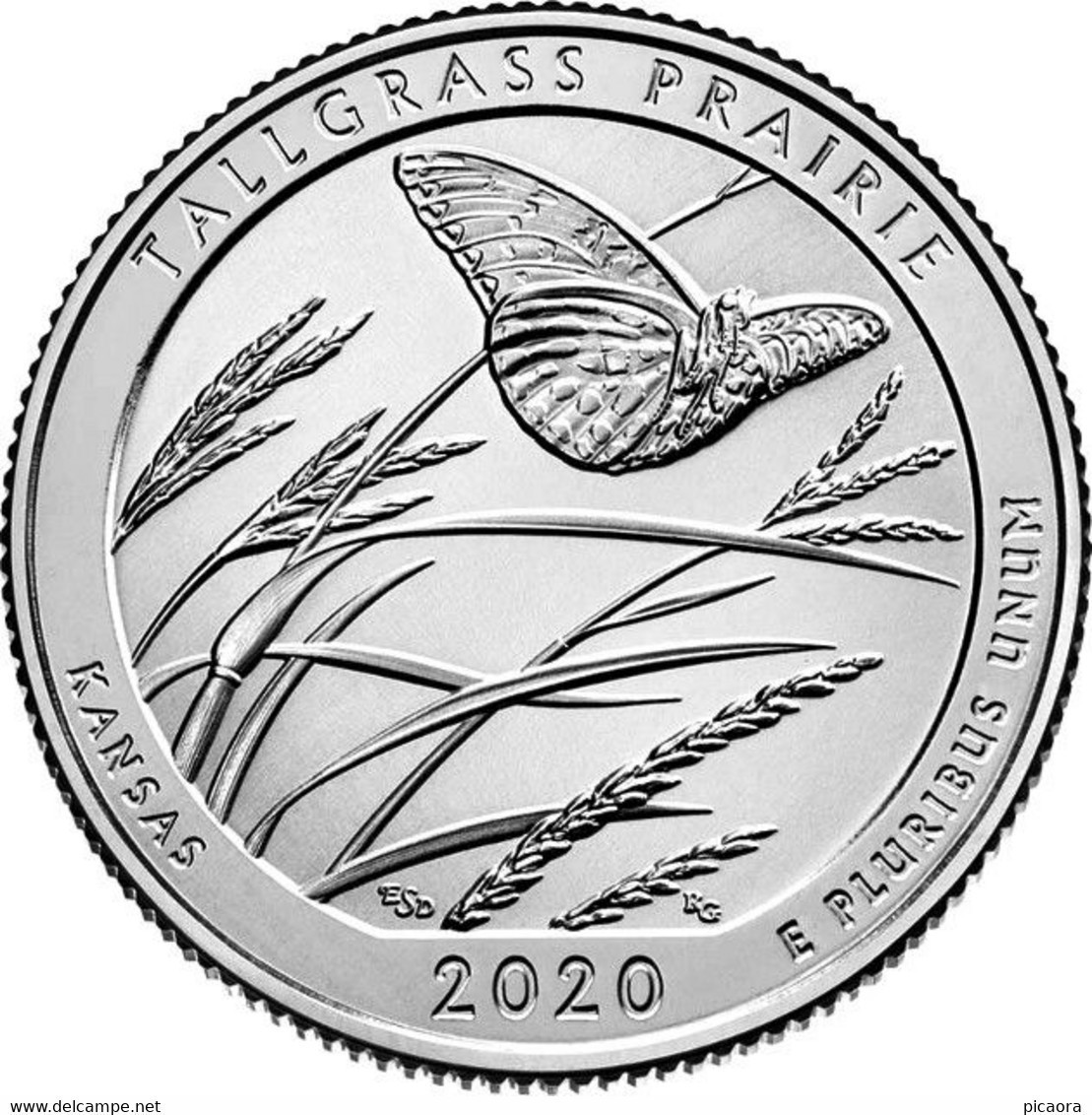 USA EEUU 25 CENTS. QUARTER DOLLAR TALLGRASS PRAIRIE 2020 D O P A ELEGIR UNC NEW - 2010-...: National Parks