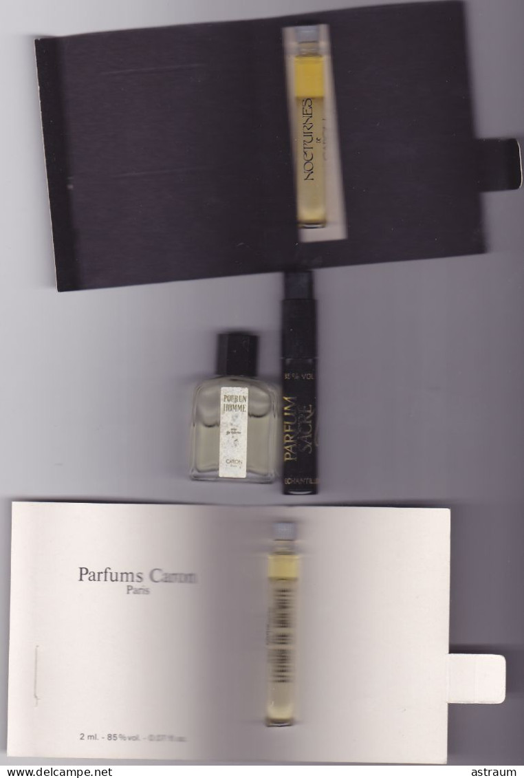 Lot 10 Miniature Vintage Parfum - Caron - EDT - Descriptif Ci Dessous - Miniatures Femmes (avec Boite)